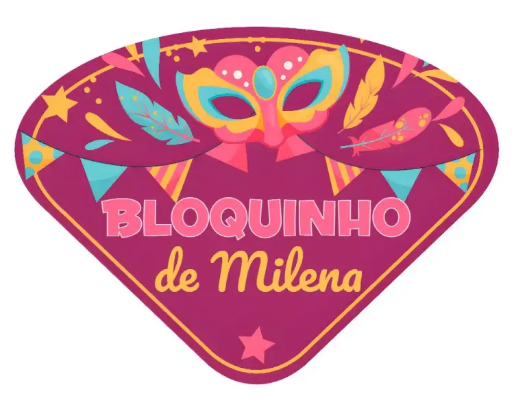 Invitación Ventarola De Bloquinho Carnaval Leque – tema Fechas Conmemorativas colorido, festivo, tropical, divertido, vibrante, alegre