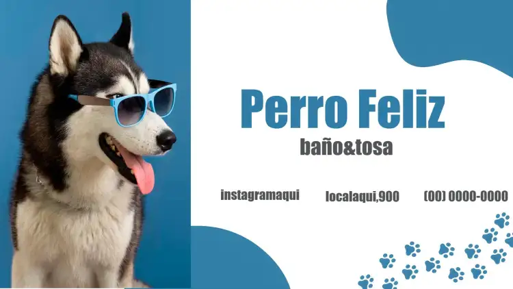 Tarjeta De Visita Peluquería Canina y Petshop
