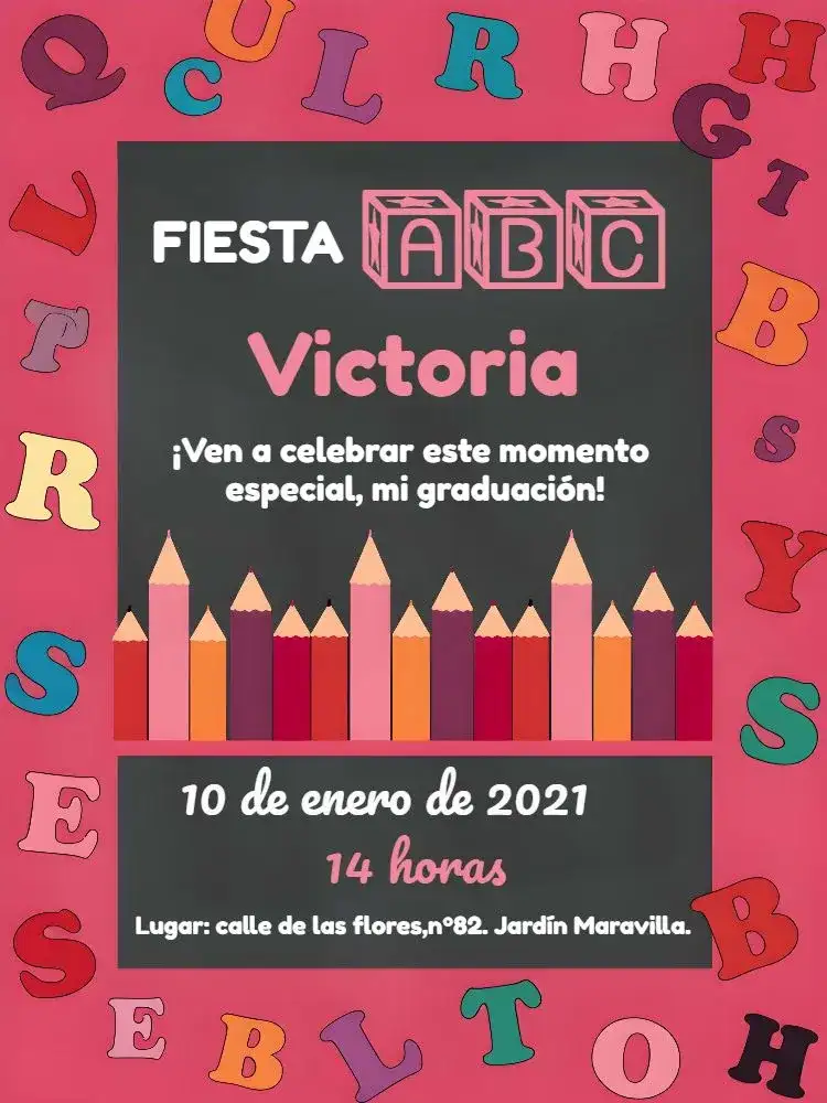 Fiesta De Graduación Infantil Conquista