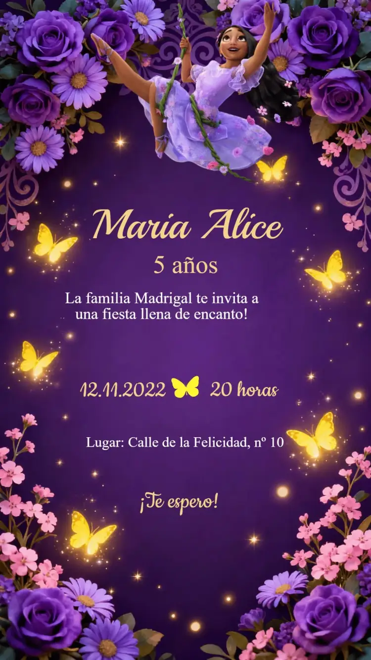 Invitación Cumpleaños Encanto