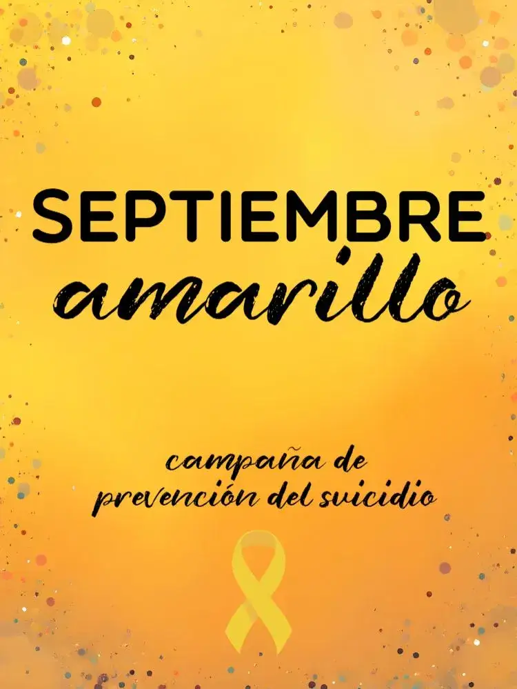 Invitación Publicación para la Campaña Septiembre Amarillo Combate – tema Más buscados minimalista, moderno, impactante, sólido, inspirador, sustentável