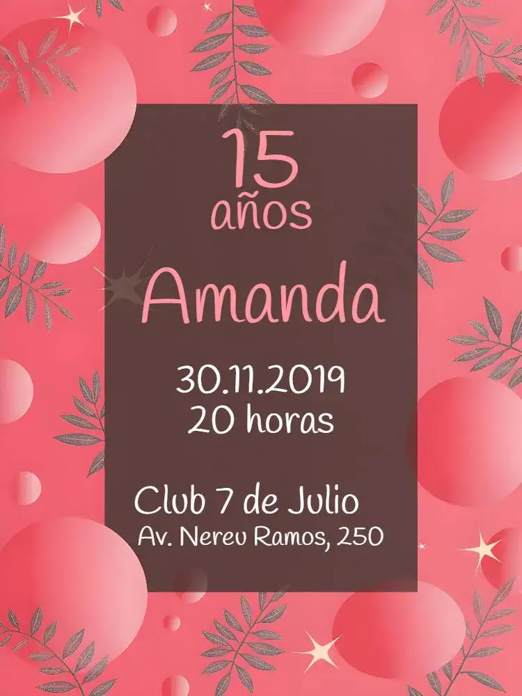 Moderno - Negro Blanco Y Rosa 15