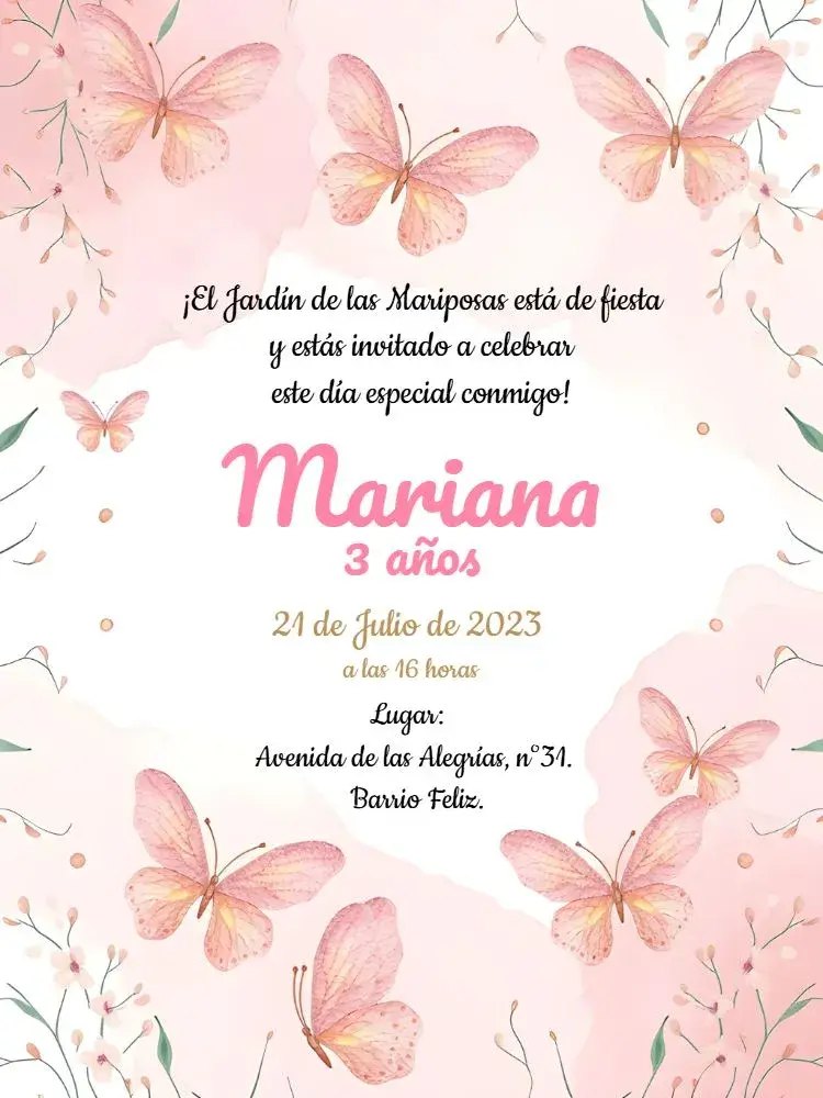 Invitación Jardín Encantado 1