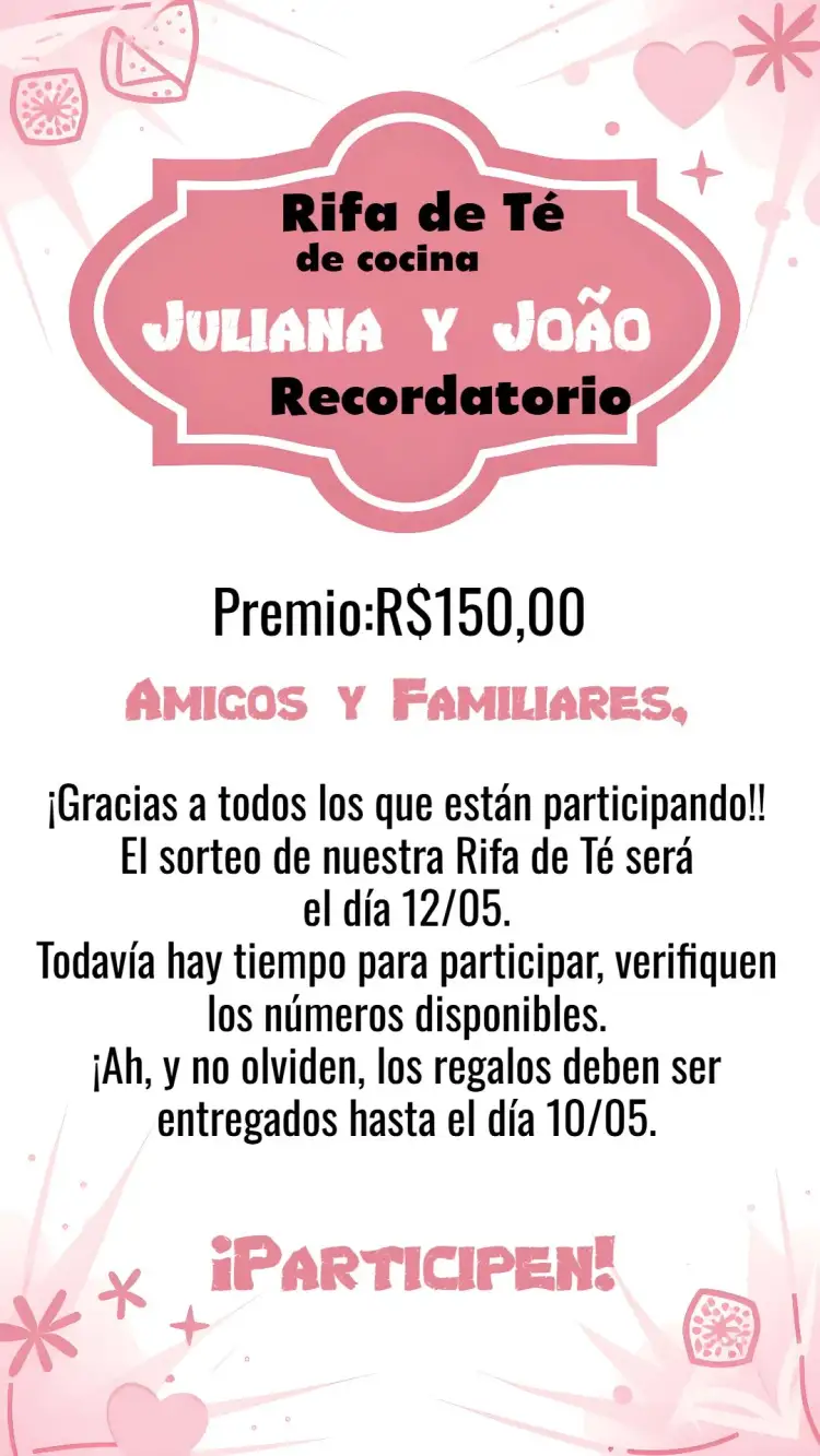 Invitación Recordatorio Sorteo de Cocina Pizarra Rosa – tema Despedida de Soltera rosa, pizarra, moderno, divertido, minimalista
