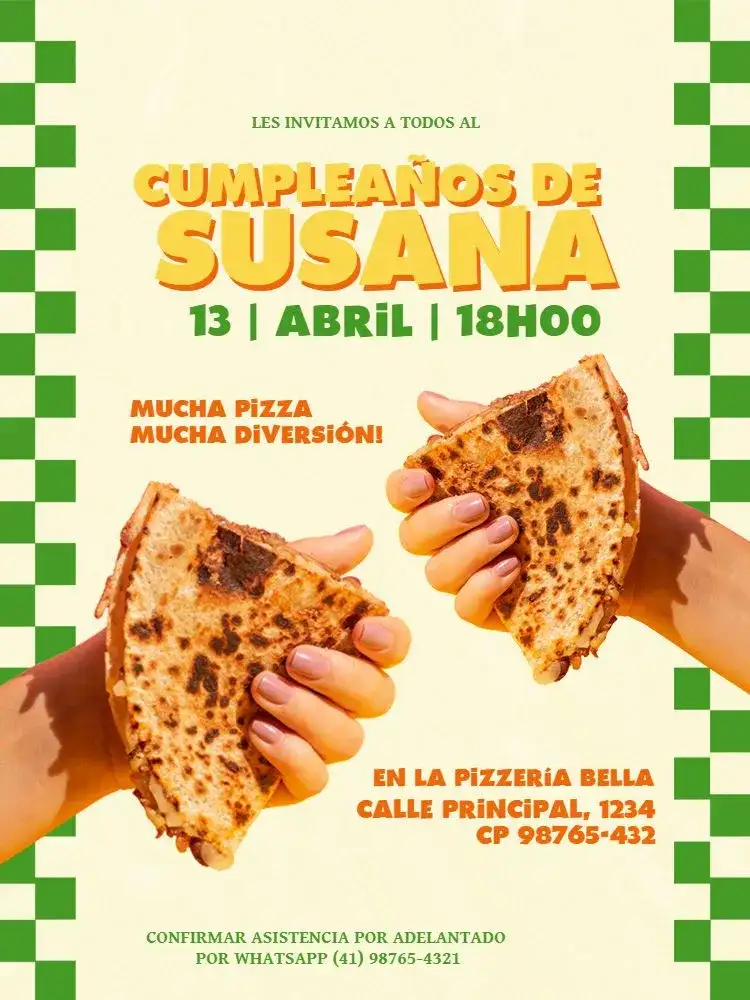 Con Tema Fiesta Vintage de Pizza Celebración
