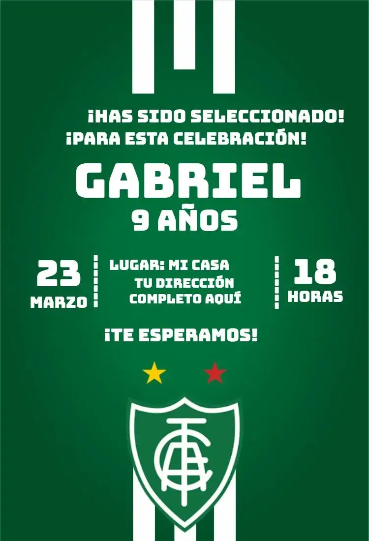 Invitación América Mineiro 2
