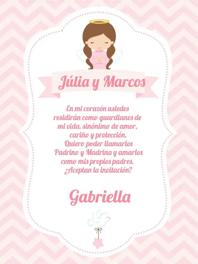 Padrinos Bautismo Niña De Bautizo