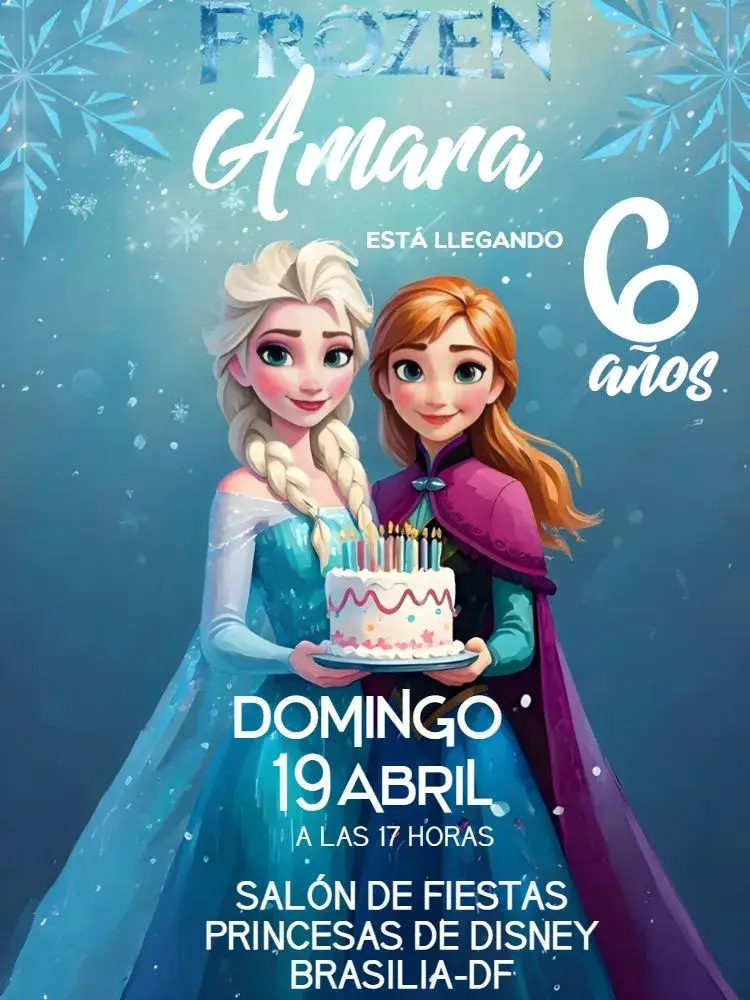 Invitación Frozen Fronzen