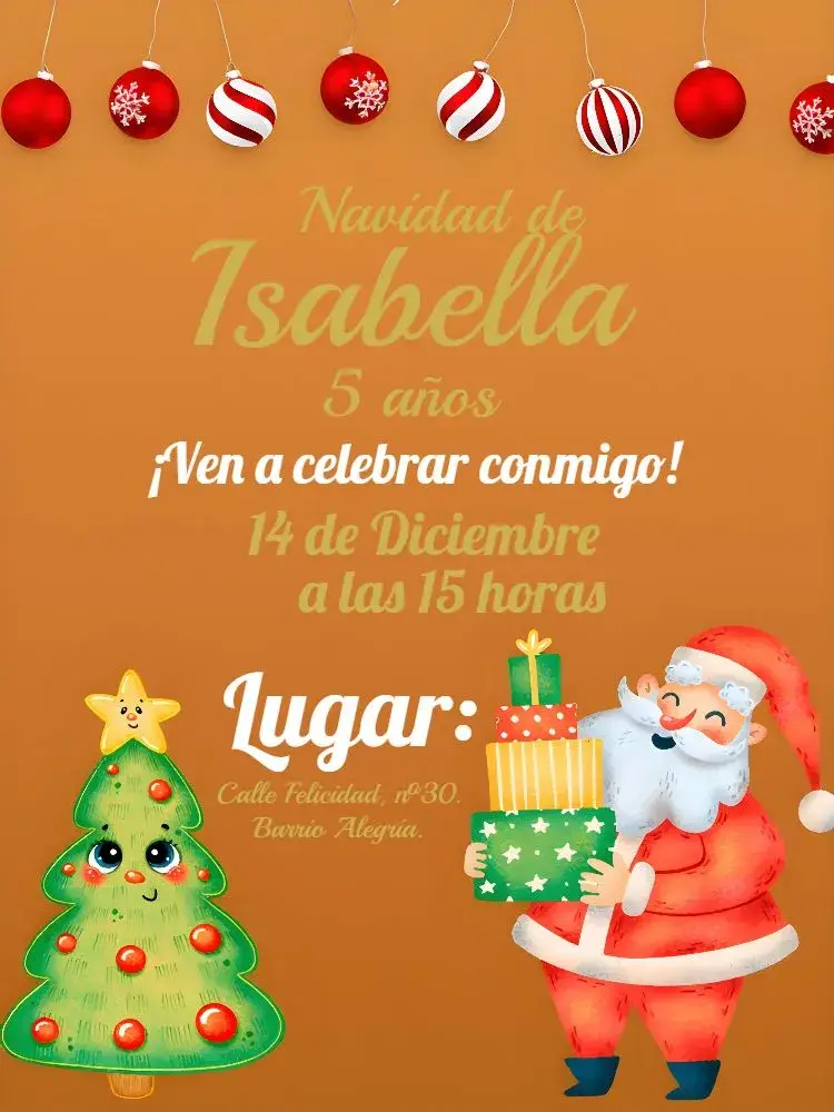 Invitación Navidad Nueva