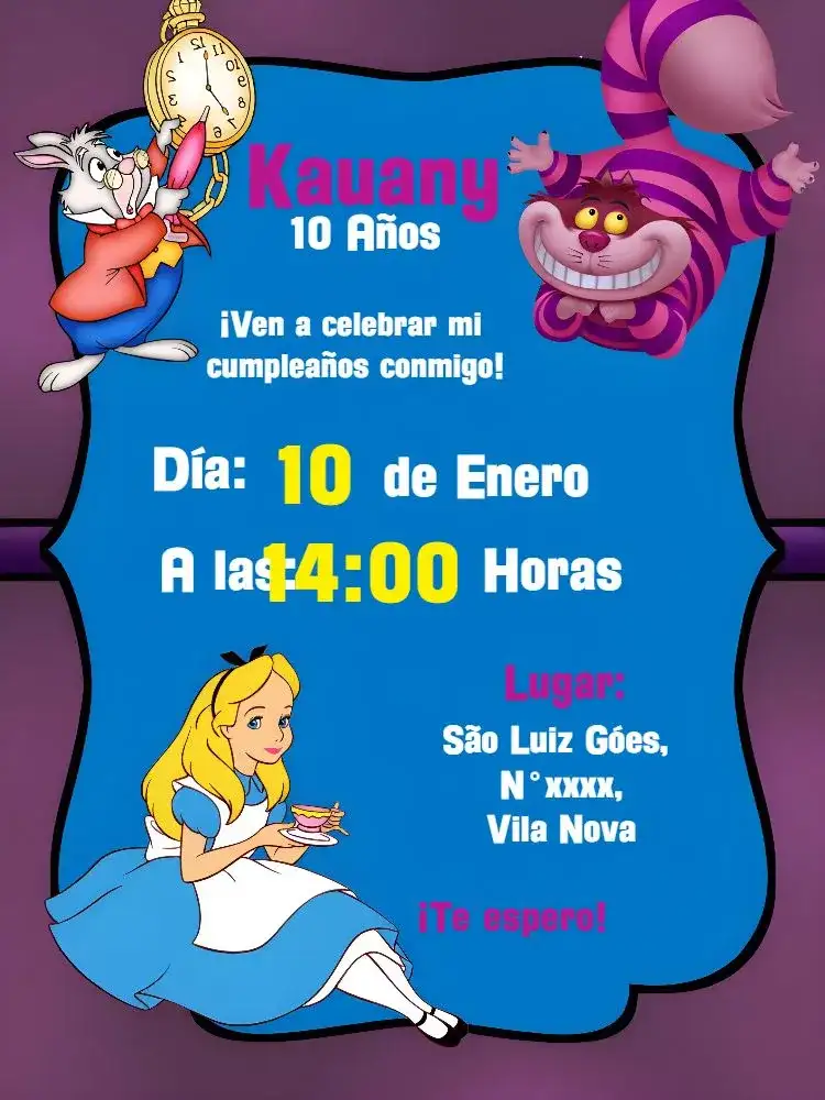 Alicia En El País De Las Maravillas Blanco