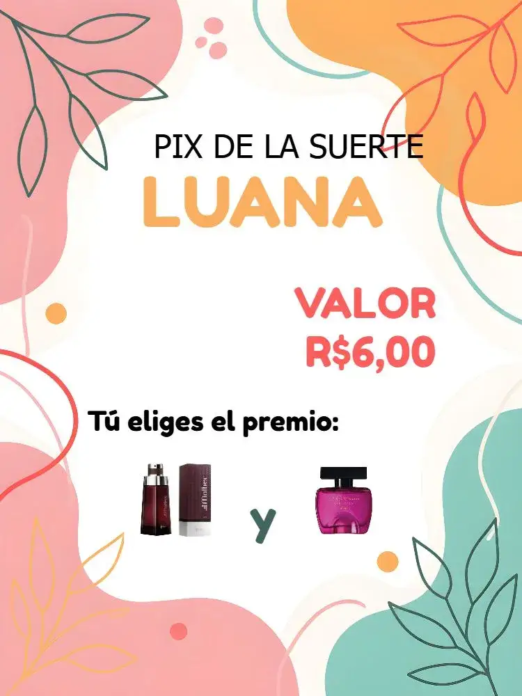 Invitación Pix De La Suerte Colorido – tema Cartones floral, colorido, moderno, divertido, vibrante, alegre