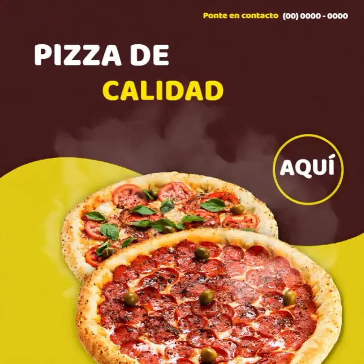 Invitación Publicación Para Promoción de Pizzería