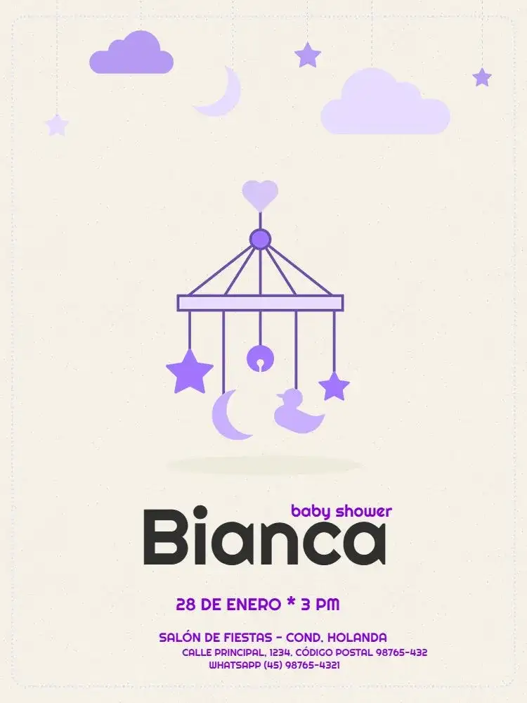 Invitación Para Baby Shower Infantil