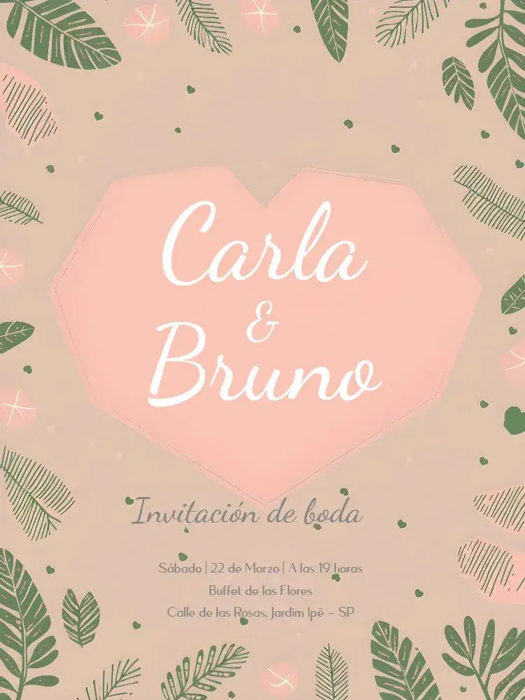 Invitación Boda Romántica Blanca – tema Boda romántico, blanco, minimalista, elegante, naturaleza