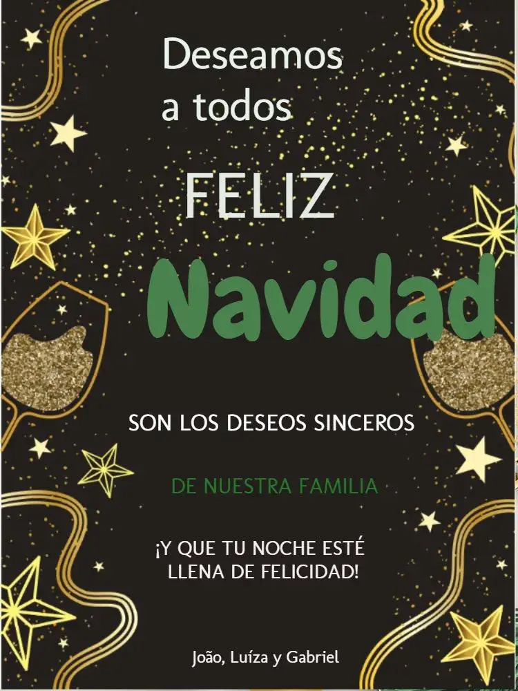 Invitación Tarjeta De Navidad Dulces Estrella