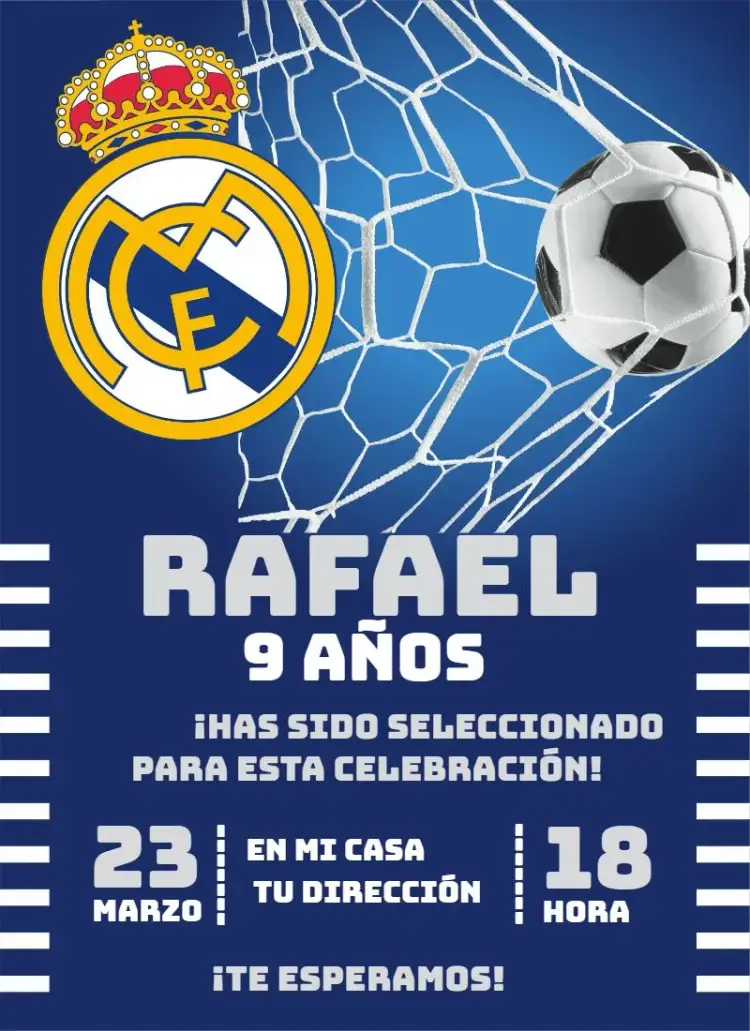 Invitación Real Madrid 3