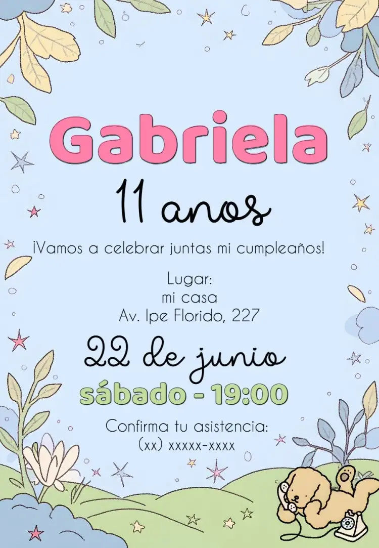 Invitación Bobbie Goods Animales