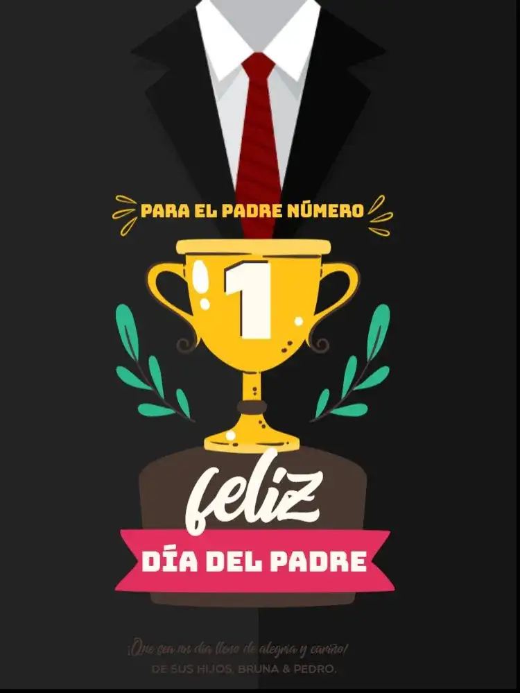 Tarjeta Día Del Padre Creativa Divertida