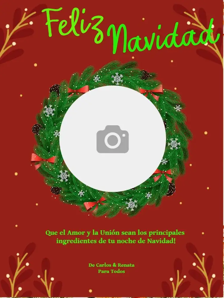 Invitación Tarjeta De Navidad Con Foto Fin De Año – tema Tarjeta clásico, festivo, elegante, tradicional, colorido, navideño