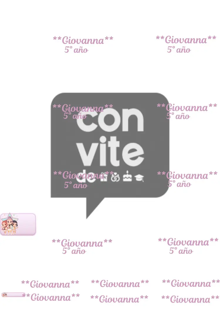 Invitación Etiqueta Escolar Guerreras del Kpop