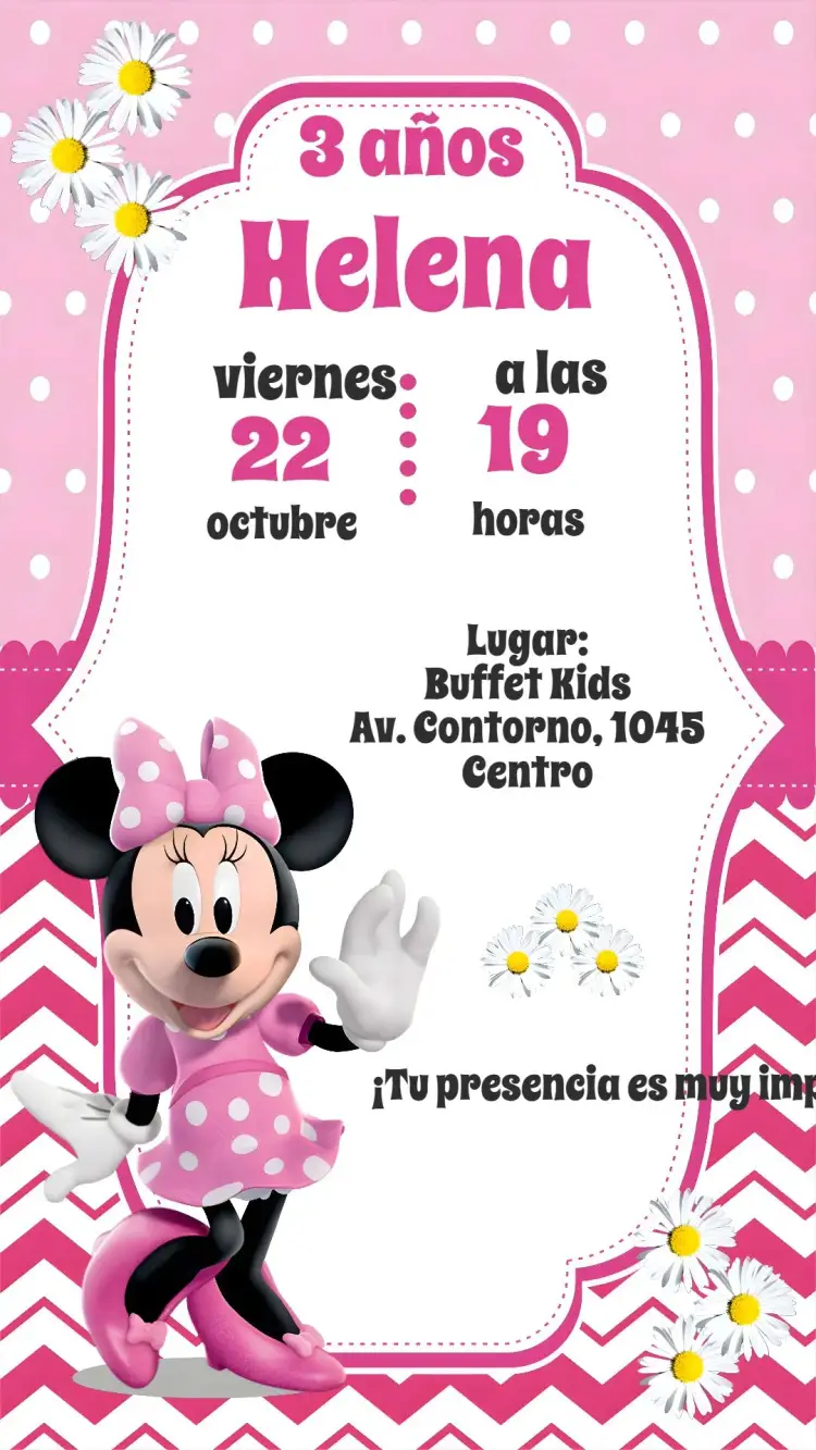 Invitación Minnie