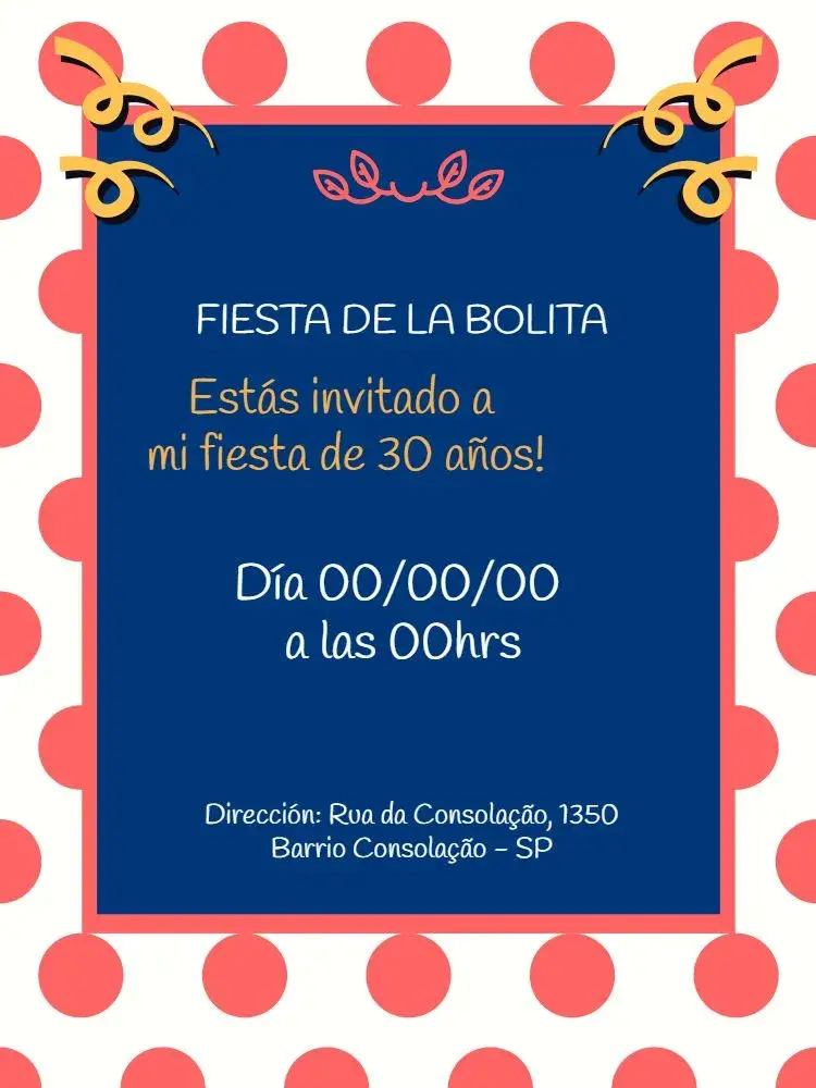 Invitación Azul
