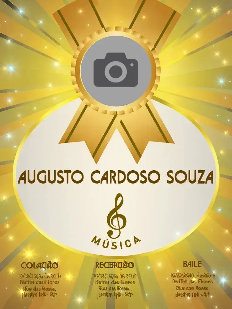 Invitación Graduación Música Foto