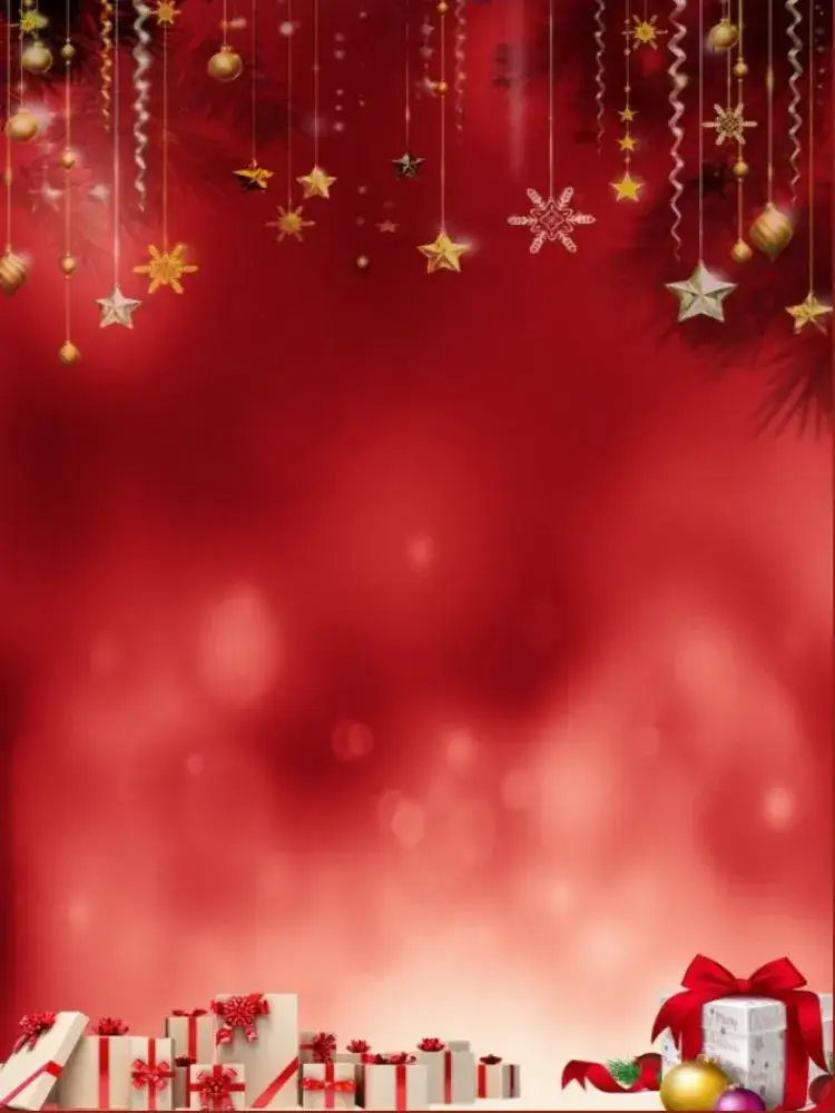 Invitación Tarjeta De Navidad Minimalista Adornos Rojos – tema Tarjeta minimalista, rojo, dorado, moderno, festivo