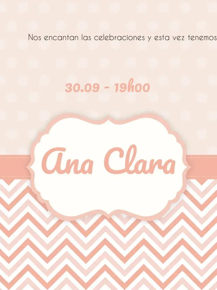 Invitación Bebé Niña