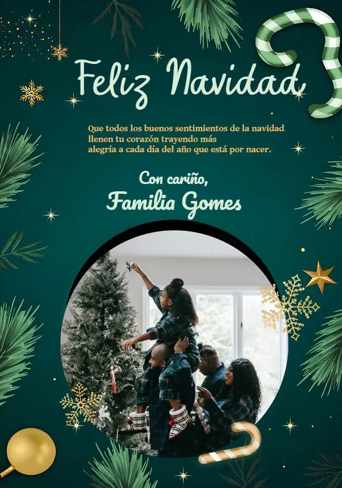 Invitación Tarjeta De Navidad Con Foto Arbolnavidad – tema Fechas Conmemorativas festivo, colorido, tradicional, navideño, moderno