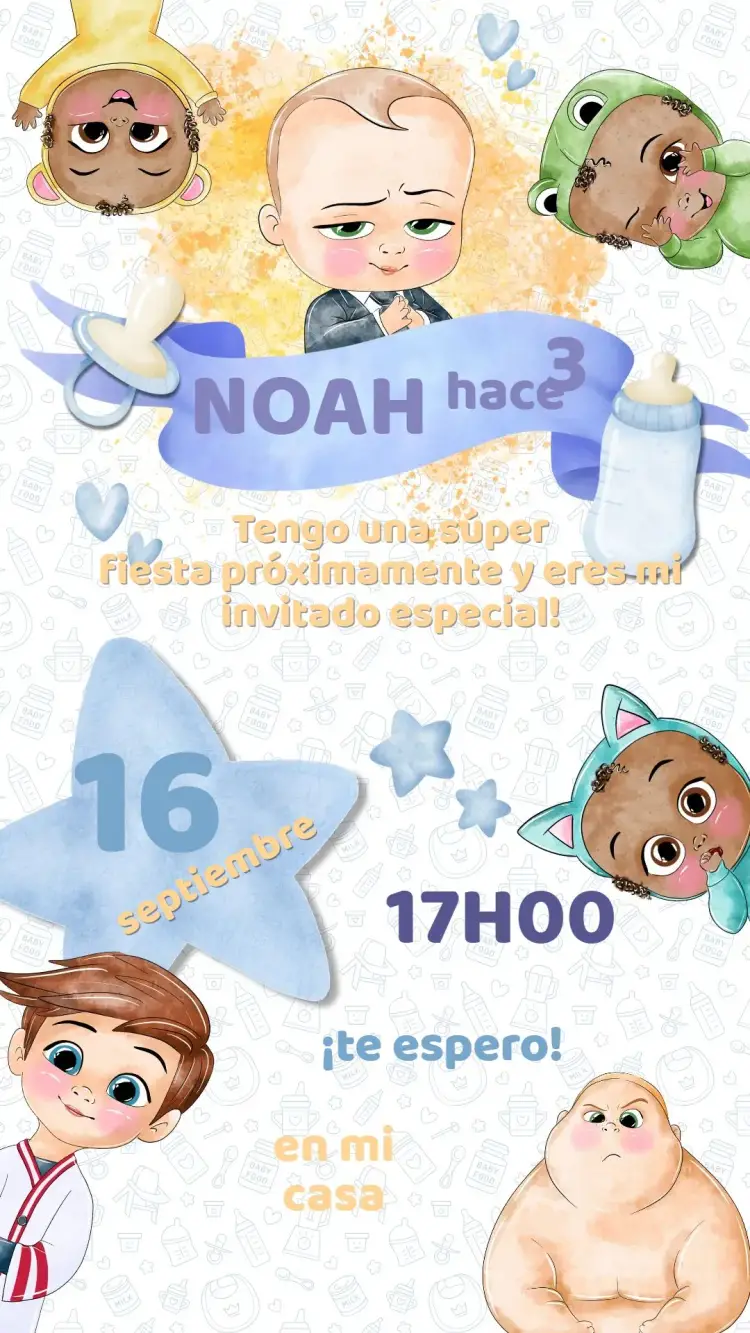 Invitación Cumpleaños Poderoso Jefecito
