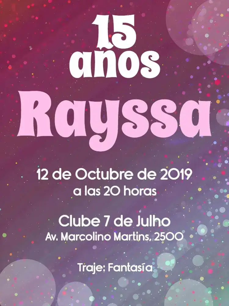 Invitación 15 Años - Rosa Brillo Chica – tema 15 años rosa, brillo, moderno, joven, brillante, femenino