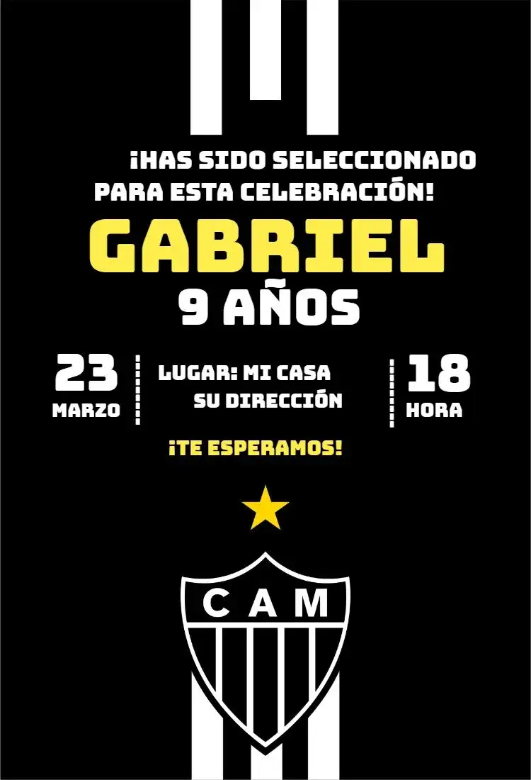Invitación Atlético Mineiro 2