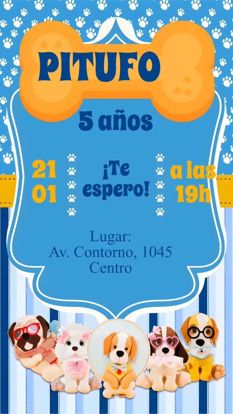 Invitación Perro Mascota