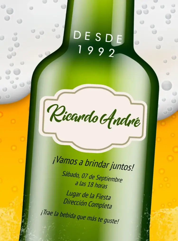 Invitación Cerveza Boteco Heineken