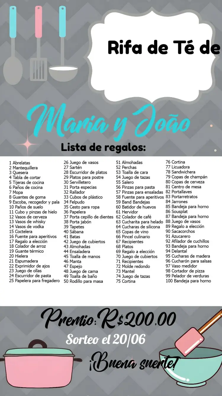 Invitación Despedida de Cocina Negra