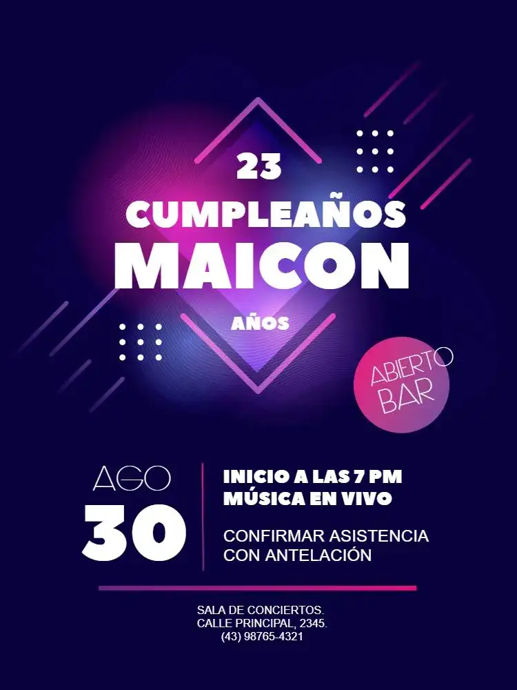 Fiesta De Neon Oscuro