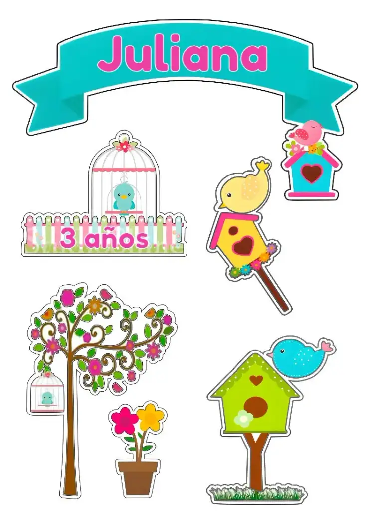 Invitación Topo de Pastel Jardín Encantado Imprimir – tema Topper de torta jardín, fantasía, colorido, mágico, lúdico, floral