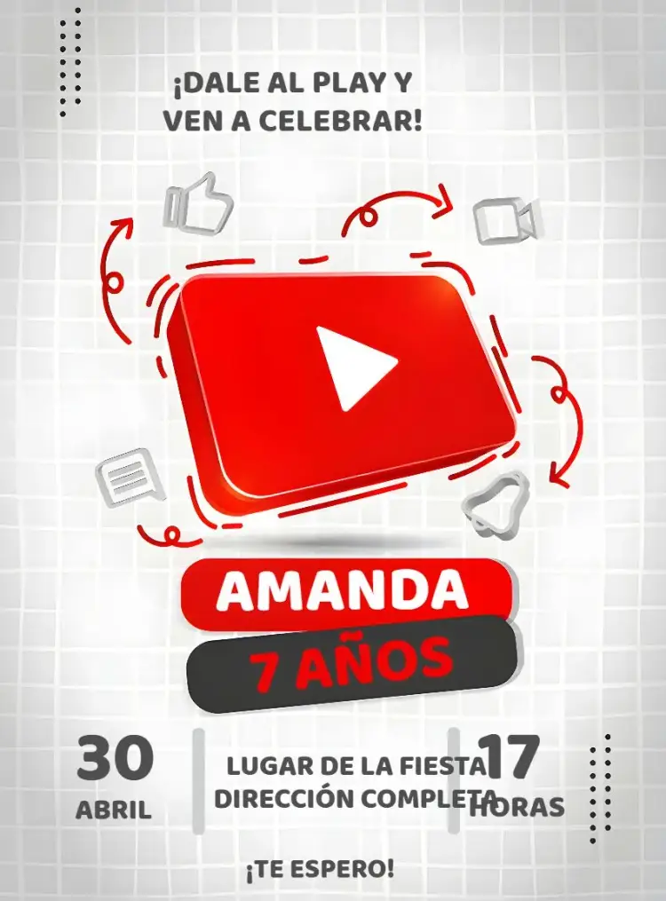 Invitación Video de Youtube