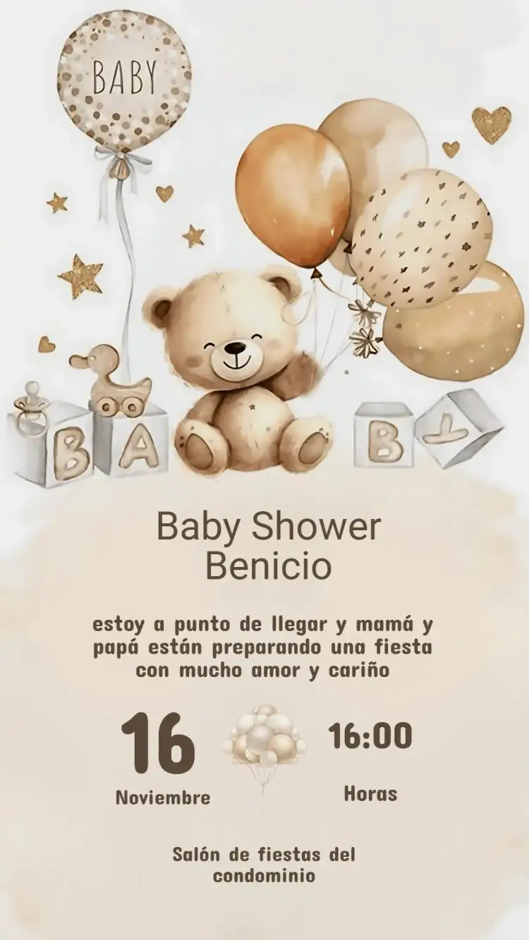 Invitación Invitación Baby Shower Delicado – tema Fechas Conmemorativas pastel, delicado, floral, minimalista, suave, moderno