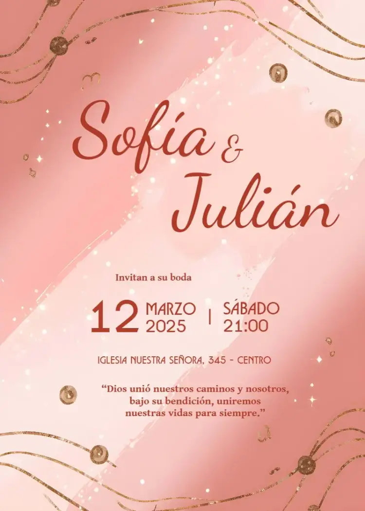Invitación Boda Blanca