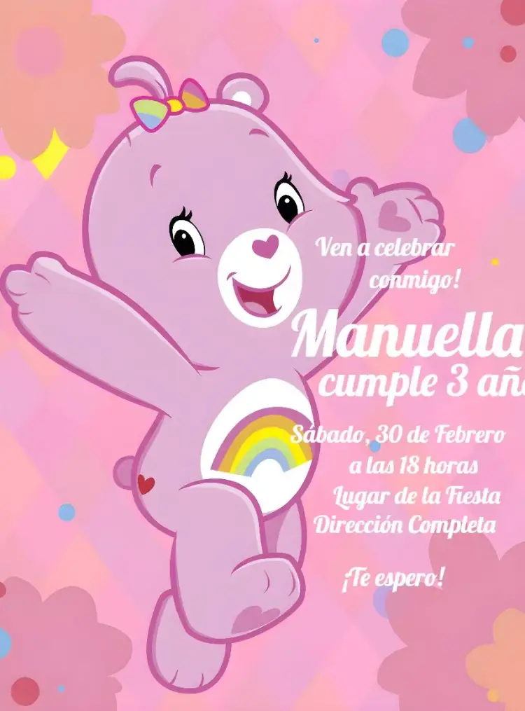 Invitación Osos Cariñosos