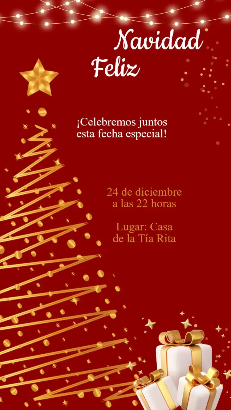 Invitación Invitación Cumpleaños Fiesta de Navidad – tema Fechas Conmemorativas festivo, colorido, navideño, brillo, tradicional, encantado