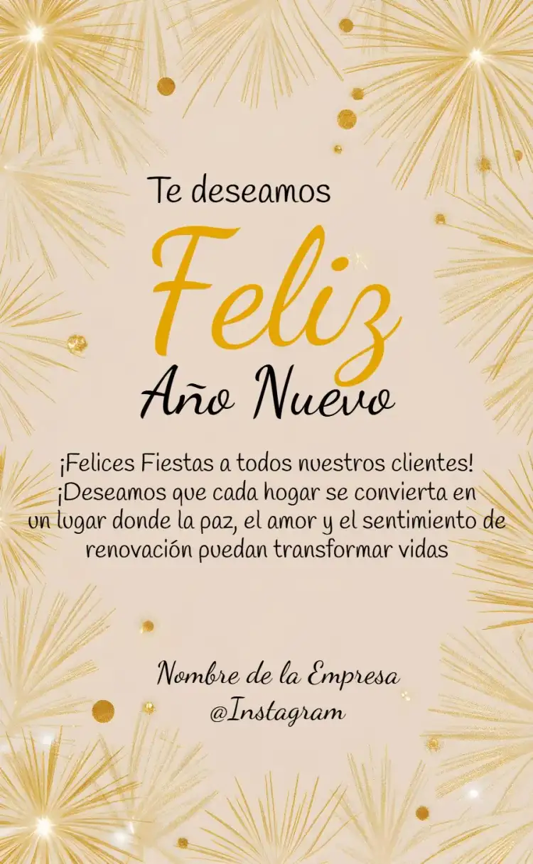 Tarjeta Feliz Año Nuevo Fraternidad