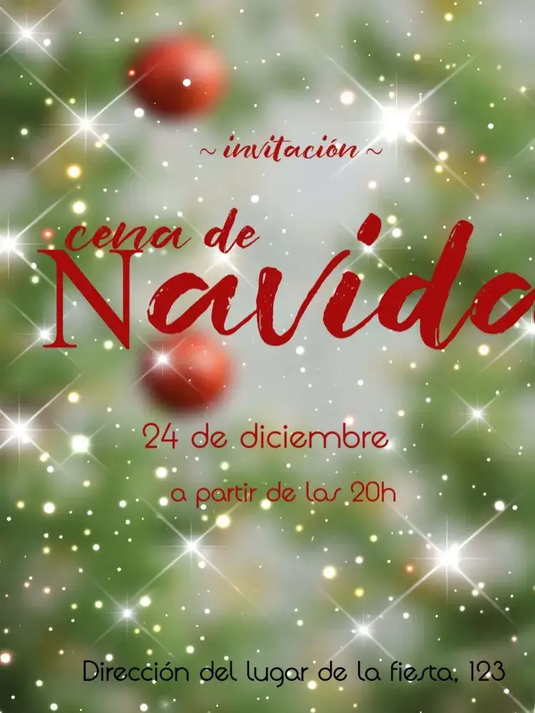 Invitación Fiesta de Navidad – tema Fechas Conmemorativas verde, rojo, navideño, clásico, festivo, alegre