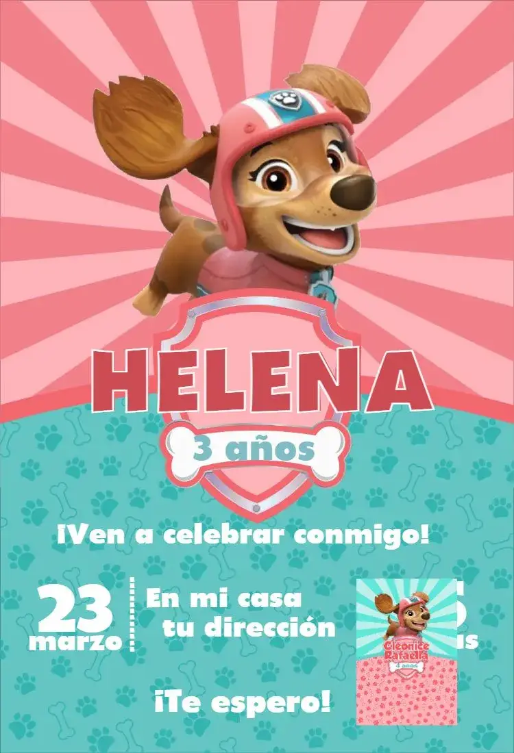 Invitación Patrulla Canina 8