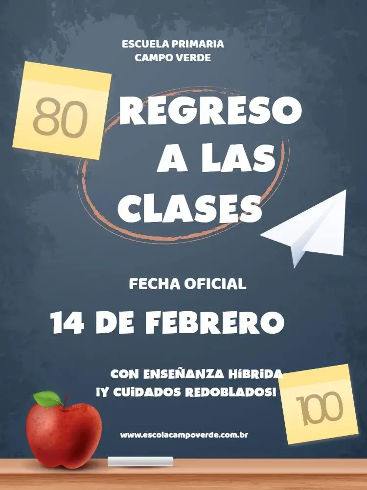 Invitación Vuelta a Clases Profesor