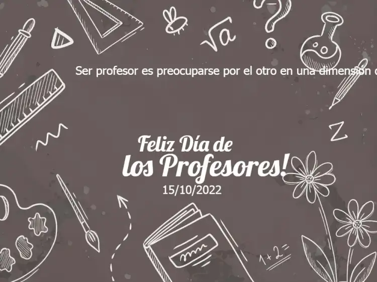Tarjeta Día De Los Profesores Celebración