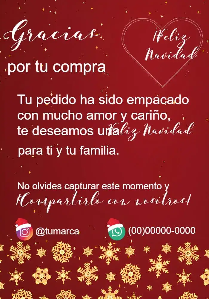 Invitación Tarjeta Para Clientes Navidad Arte – tema Fechas Conmemorativas rojo, dorado, blanco, festivo, moderno, elegante