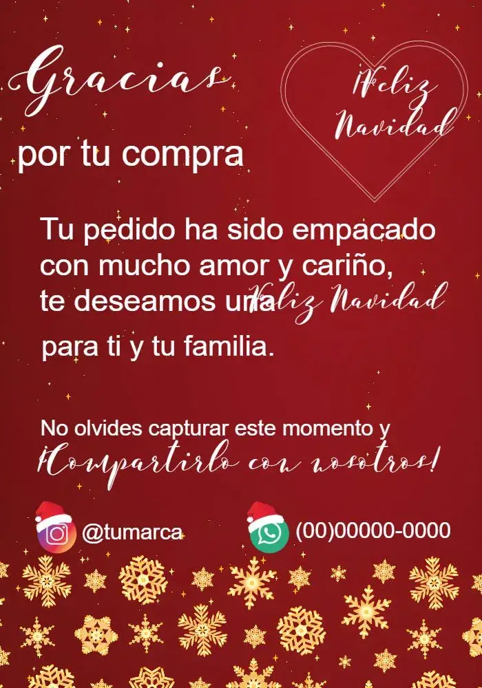 Invitación Tarjeta Para Clientes Navidad Arte editable y personalizable